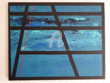 Peinture intitulée "Série bleus - Par l…" par Pascal Russi (PRussi), Œuvre d'art originale, Acrylique