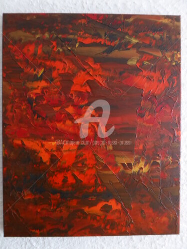 Peinture intitulée "RED 2016" par Pascal Russi (PRussi), Œuvre d'art originale, Acrylique