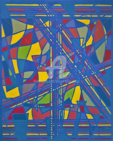 Peinture intitulée "25..la valse coloré…" par Pascal Russi (PRussi), Œuvre d'art originale