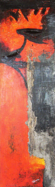 Pittura intitolato "Totem" da Pascal Thomas, Opera d'arte originale, Acrilico
