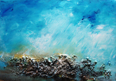 Malerei mit dem Titel "Le ciel tombe" von Pascal Thomas, Original-Kunstwerk, Acryl