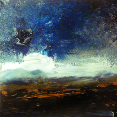 Malerei mit dem Titel "Atmosphère de Vénus" von Pascal Thomas, Original-Kunstwerk, Acryl