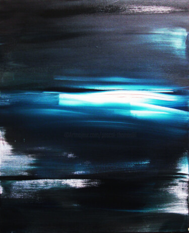Peinture intitulée "Lueur d’espoir 73 x…" par Pascal Thomas, Œuvre d'art originale, Acrylique