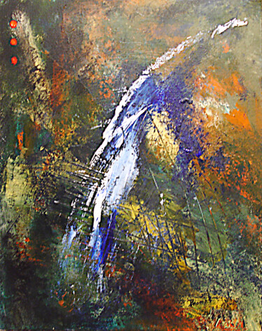 Painting titled "Scarification" by Pascal Thomas, Original Artwork, Acrylic