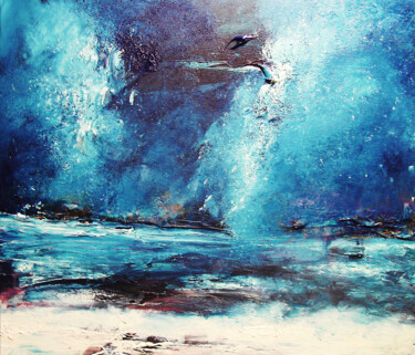 Peinture intitulée "Après la marée, le…" par Pascal Thomas, Œuvre d'art originale, Acrylique