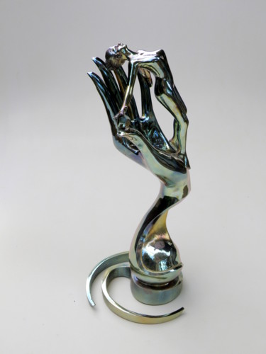 Sculpture titled "EXTASE" by Pascal Vaussanvin, Original Artwork, Metals
