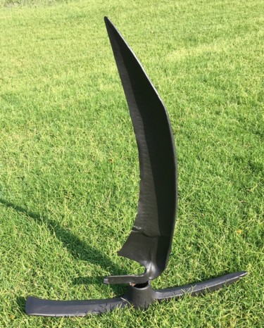 Sculpture titled "Voilier" by Pascal Vignon, Original Artwork, Metals