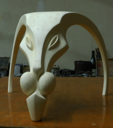 Sculpture titled "pantera" by Pascal Alonzo, Original Artwork, Resin