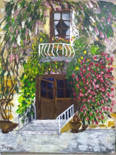 Peinture intitulée "Balcon méridionale" par Dupas, Œuvre d'art originale, Acrylique
