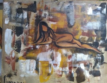 Painting titled "Désir" by Dupas, Original Artwork, Acrylic