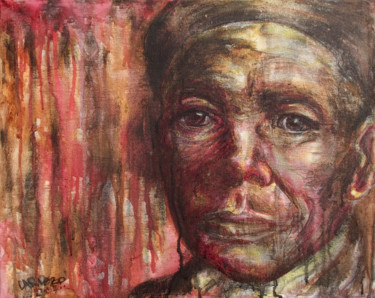 Painting titled "Harriet Tubman" by Pascal Cardozo, Original Artwork, Watercolor