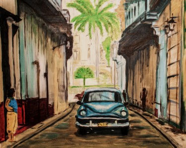 Schilderij getiteld "Cuba" door Pascal Dewyn, Origineel Kunstwerk, Acryl