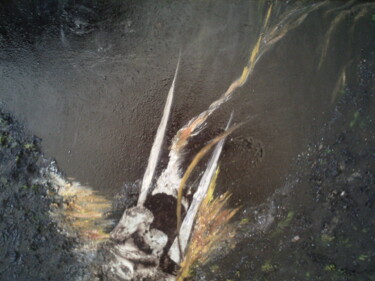 Peinture intitulée "Emergence" par Pascale Cormouls, Œuvre d'art originale, Huile Monté sur Châssis en bois