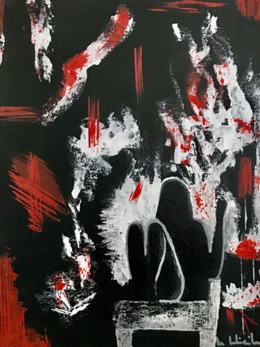 Pintura titulada "Détente obscure" por Pascale De Iudicibus, Obra de arte original, Acrílico Montado en Bastidor de camilla…