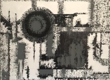 Malarstwo zatytułowany „Labyrinthe” autorstwa Pascale De Iudicibus, Oryginalna praca, Akryl Zamontowany na Drewniana rama no…
