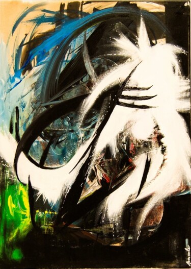 Schilderij getiteld "FIGHT 1" door Pascale Paule Joly, Origineel Kunstwerk, Acryl