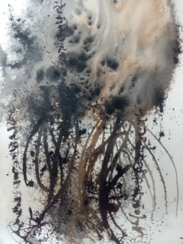 Pittura intitolato "Atomic Ink 2" da Pascale Paule Joly, Opera d'arte originale, Inchiostro
