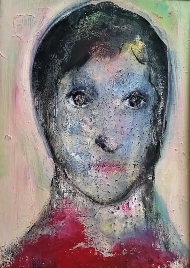 Painting titled "La délicate" by Pascale Pelé, Original Artwork, Acrylic
