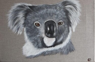 Peinture intitulée "petit koala offert…" par Pascale Pfeiffer, Œuvre d'art originale