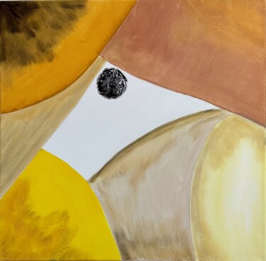 Картина под названием "SUITE OCRE 1" - Pascale Rey-Texier, Подлинное произведение искусства, Акрил Установлен на Деревянная…