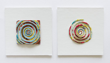 strate 55 - spirale et son copeau 21x10x0,7 cm ©2017 par Pascale Aurignac