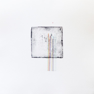 Art textile intitulée "monofil 5" par Pascale Aurignac, Œuvre d'art originale, Papier