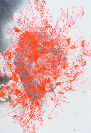 Dessin intitulée "Sous les traces" par Pascale Aurignac, Œuvre d'art originale, Graphite