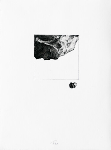 Dessin intitulée "Moisson caillou 4" par Pascale Aurignac, Œuvre d'art originale, Encre