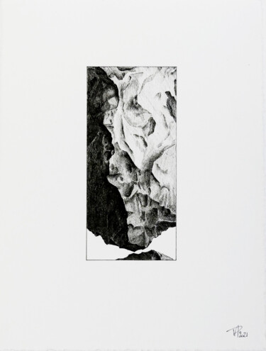 Dibujo titulada "Moisson cailloux 5" por Pascale Aurignac, Obra de arte original, Tinta