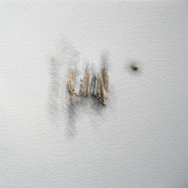 Dessin intitulée "jour 36 - 02.12.2011" par Pascale Aurignac, Œuvre d'art originale, Graphite