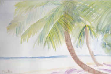 "palmiers" başlıklı Tablo Pascale Coutoux tarafından, Orijinal sanat, Suluboya