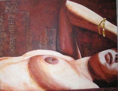 Peinture intitulée "A quel sein se voue…" par Pascale Garnier, Œuvre d'art originale