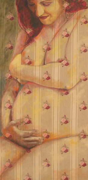 Peinture intitulée "maternite3" par Pascale Garnier, Œuvre d'art originale