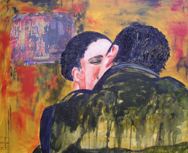 Peinture intitulée "baiser3" par Pascale Garnier, Œuvre d'art originale