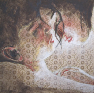 Peinture intitulée "baiser7" par Pascale Garnier, Œuvre d'art originale