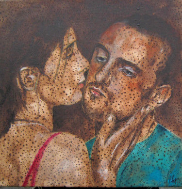 Peinture intitulée "kissme8" par Pascale Garnier, Œuvre d'art originale