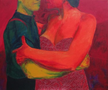 Peinture intitulée "Premier tango" par Pascale Garnier, Œuvre d'art originale