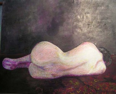 Peinture intitulée "endormie" par Pascale Garnier, Œuvre d'art originale