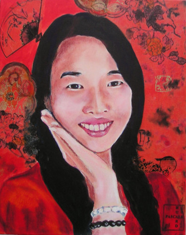 Painting titled "Dana" by Pascale Garnier, Original Artwork