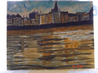 Painting titled "Saint-Malo 1" by Pascale Kleinberg, Original Artwork, Oil