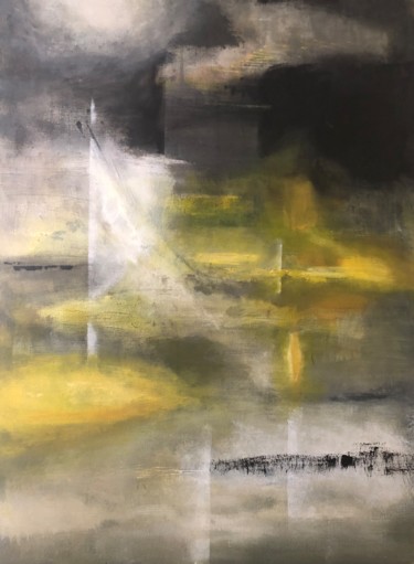 Malerei mit dem Titel "Avant l’orage" von Pascale Pache, Original-Kunstwerk, Acryl