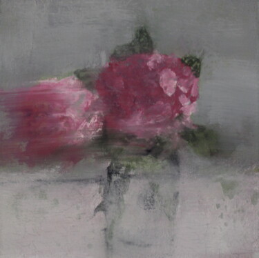 Painting titled "fleurs still life" by Pascal Girard, Original Artwork, Acrylic