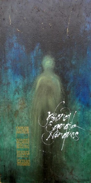 Peinture intitulée "portrait d'un fantô…" par Pascal Goossens, Œuvre d'art originale