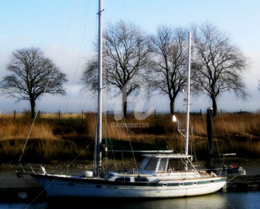 Painting titled "Baie de somme 5" by Pascaline, Original Artwork