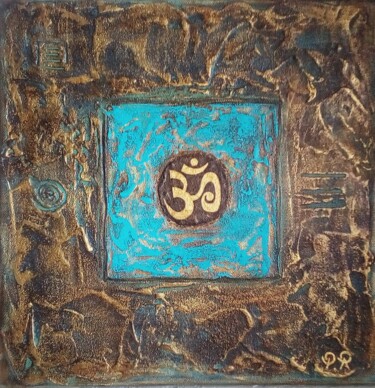 Painting titled "Aum" by Pascale Renault, Original Artwork, Acrylic