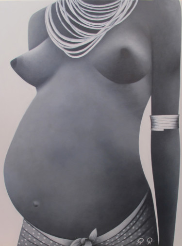 Peinture intitulée "Eveil au monde" par Pascale Renault, Œuvre d'art originale, Acrylique