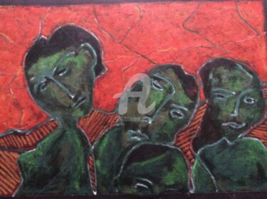 Painting titled "Conciliabule" by Pascal, Original Artwork