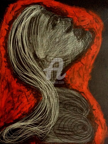 Peinture intitulée "De feu et de cendre" par Pascal, Œuvre d'art originale, Huile