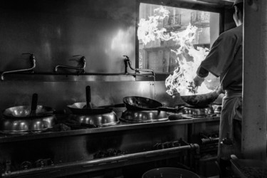 Photographie intitulée "Au Feu" par Pascal Nedjar, Œuvre d'art originale, Photographie numérique