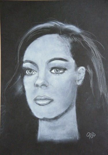 Drawing titled "Romy" by Pascal Bonnecaze, Original Artwork, Pastel